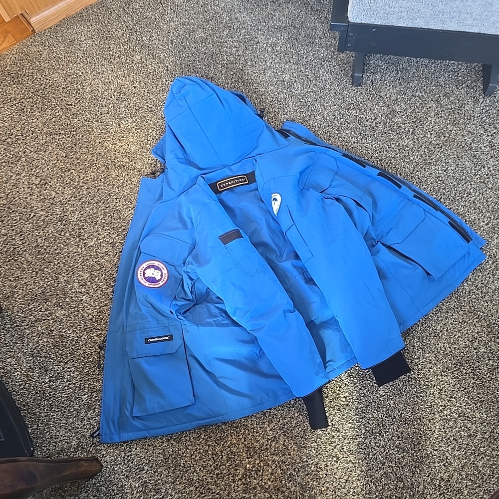 Canada Goose Blue Parka Jacket
